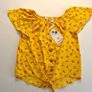 Japna Kids Floral Waist Tie Top